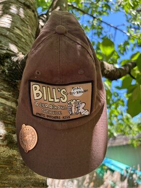 Bill's Beer Removal Service Brown Baseball Cap